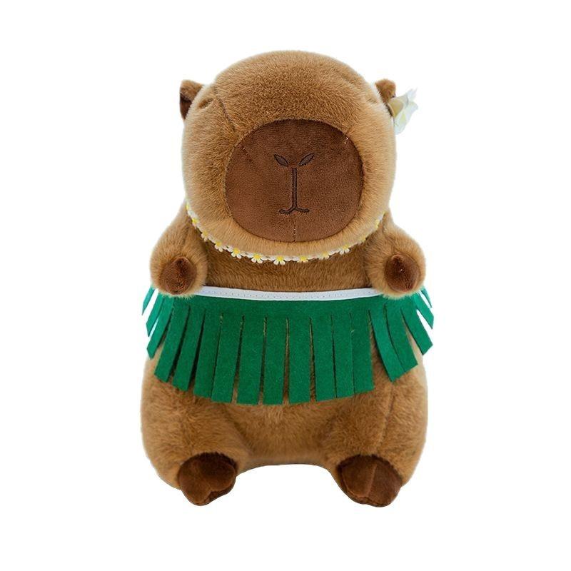 Grass Skirt Capybara Kapibara Plush Doll Plush Toy Capybara Throw Pillow Birthday Gift
