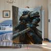 Thick Armored Knight Soft and Comfortable Blanket - Suitable for keeping warm in winter and an ideal gift for gaming enthusiasts