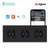 Bseed Zigbee Europe Russia Standard Plastic Wall Smart Power Socket Plug Work With Tuya Gateway Smart Life Alexa App Four Colors