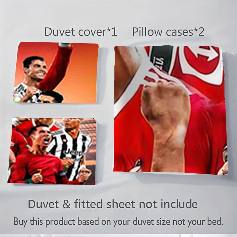 3Pcs Cristiano Ronaldo'S Legacy Bedding Sets For All Sizes New 3D Printed Bed Cover Comforter Duvet Cover Pillowcase Bedroom Decoration
