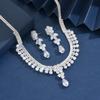 Именитый Роскошный Свадебный Набор Цепочка Циркон Набор Украшение Свадебное Платье Тост Платье Вечеринка Ожерелье Ювелирное Изделие Подарок