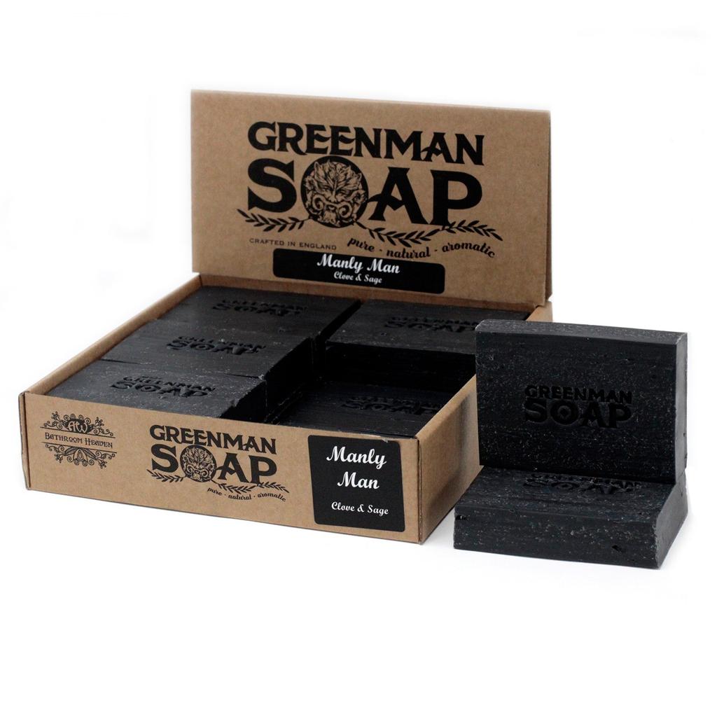 3x Handmade Charcoal Soap Bar - Clove and Sage 100g