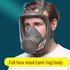 Full Face Protection Mask for Spray Painting & Chemical Safety with Dustproof & Poisonous Gas Filtration, Large Field of View, Activated Carbon Filter