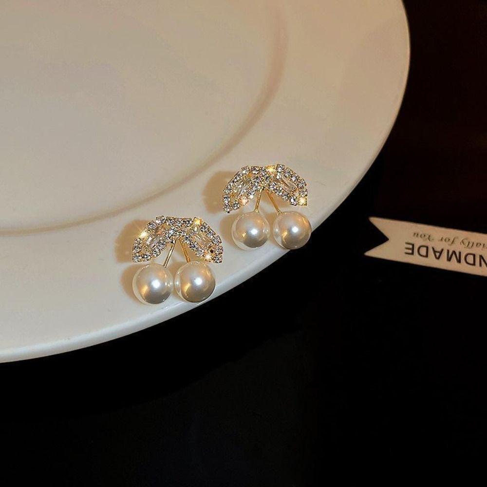 Сладкие висячие серьги, серьги с красной вишней и фруктами, женские ювелирные изделия, серьги-капли