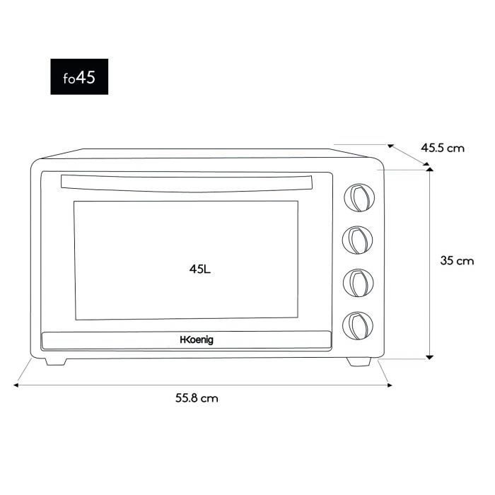 H.Koenig FO45 Four Electrique, 45 Liters