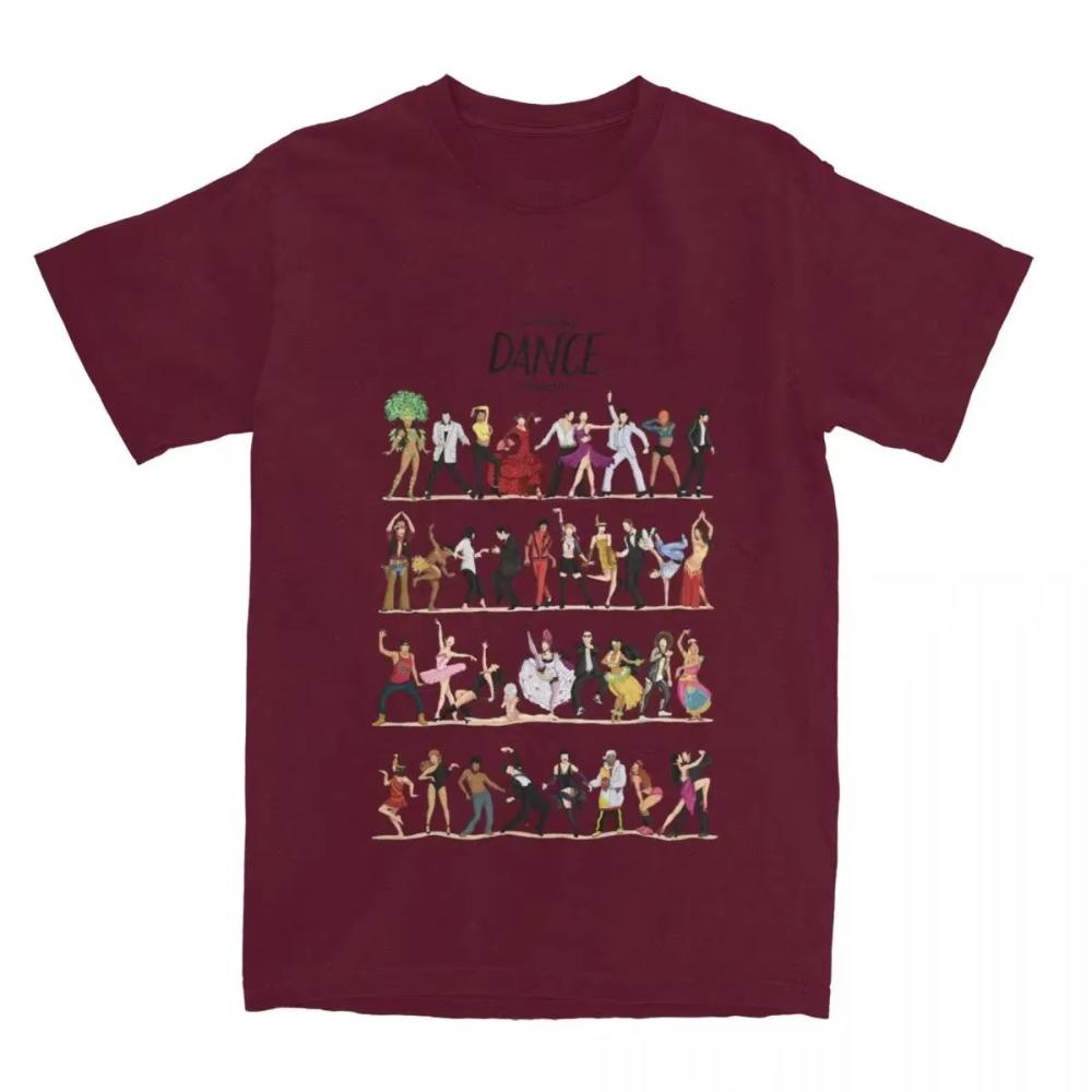 Винтажные популярные футболки с танцами поп-культуры для мужчин и женщин Веселая футболка с самыми известными танцами в мире Летняя одежда