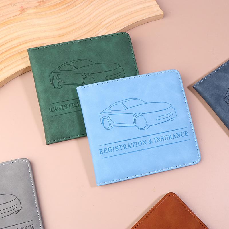 PU кожаный держатель для страховки автомобиля, чехол для водительских прав, сумка для хранения автодокументов, держатель для кредитных карт, чехол-кошелек