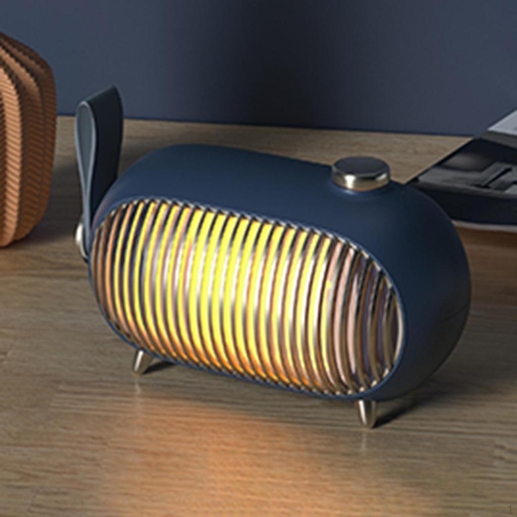 Электрический обогреватель 1 кВт с регулируемым вентилятором для ванной комнаты, дома, квартиры, офиса, рабочего стола