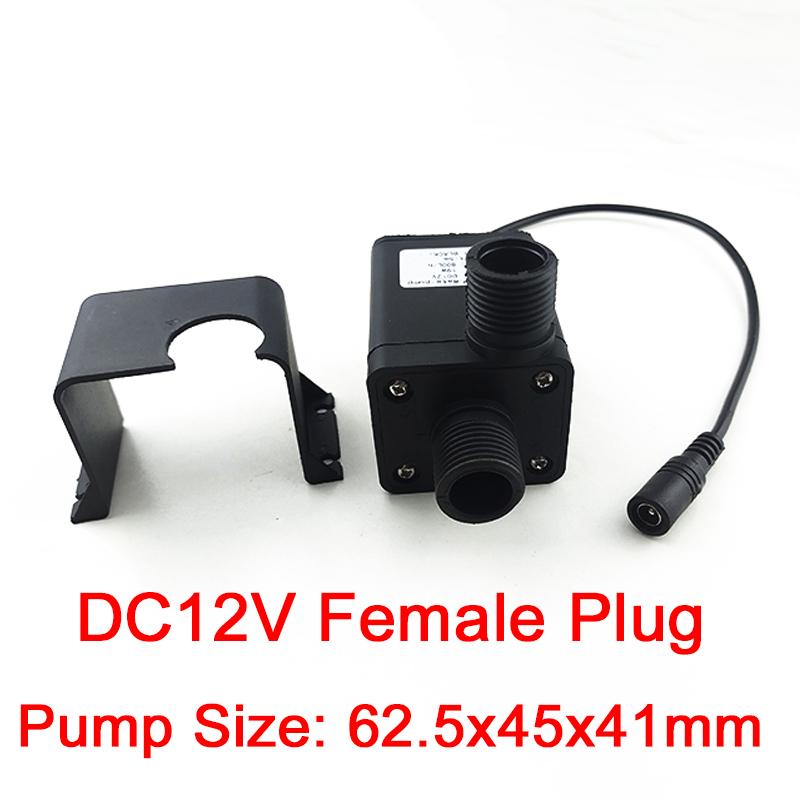 1/2" DC 12V 24V Высоковольтный Ультра-тихий Солнечный Водяной Насос 800л/ч Бесщеточный Двигатель Погружной Насос Циркуляционный Насос Разъем