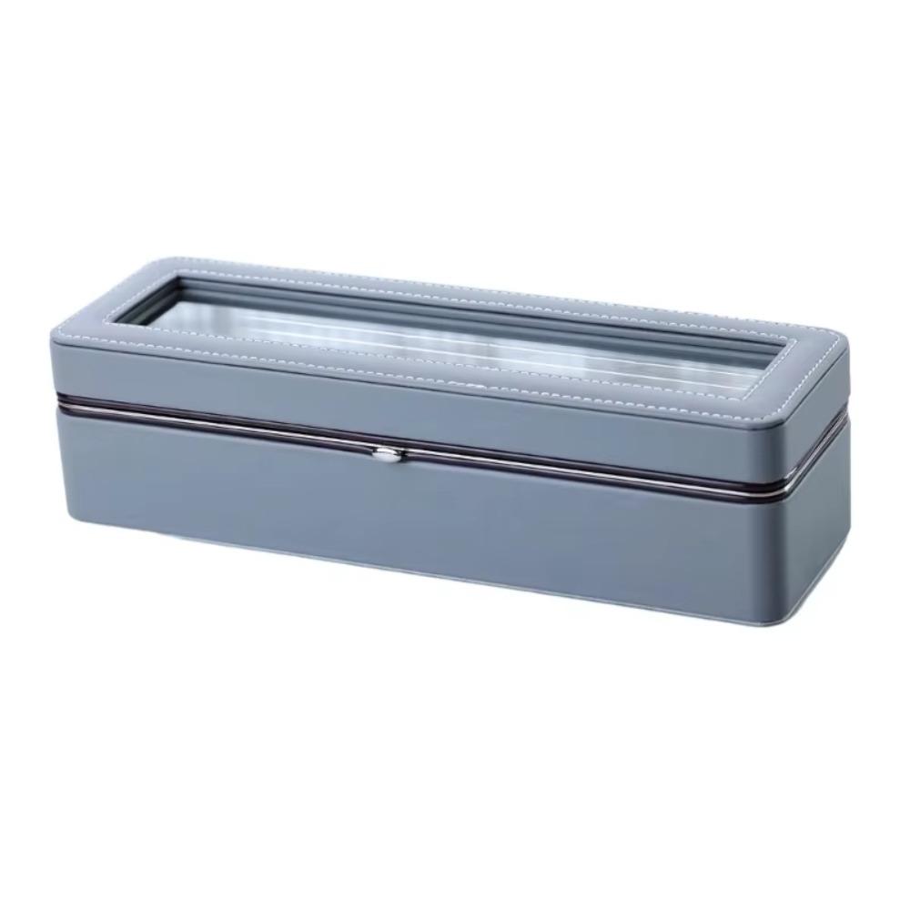 Футляр для хранения часов из искусственной кожи, 6 поясов, органайзер для часов, стильная витрина для часов, браслеты