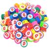 Creative New Spacer Clay Beads Handmade 10Pcs Jewelry Accessories Diy Bracelet For Jewelry Making Round Beads Colorful Soft Ceramics Flower Star
