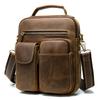 Men's Crazy Horse Leather Shoulder Bag Crossbody Head Layer Cowhide Crossbody Genuine Leather Bag