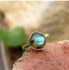 Natural Labradorite Gemstone Ring, 925 Sterling Silver Ring, Handmade Ring, Unisex Ring, Gift For Her, Silver Jewelry