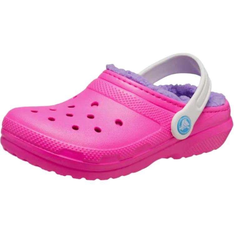 Crocs Classic Lined Versatile Comfortable Non-Slip Durable Low-Top Kids Sandals Kids Sandals Pink 207010-6TX