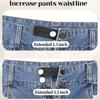 1/2/3Pcs Belt Waist Extension Buckle Pant Extender Button Unisex Elastic Trouser Jeans Skirts Buttons for Pregnant Women Fat Man