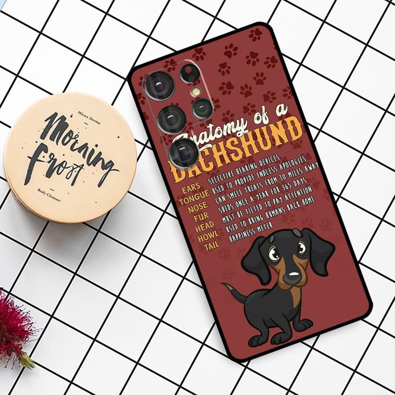 Чехол DACHSHUND для Samsung Galaxy S23 S21 S22 Ultra S8 S9 S10 Note 10 Plus Note 20 Ultra S20 FE