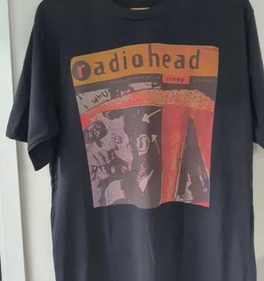 Футболка Radiohead Винтажный вид Размер XL 22 Обхват груди Ретро футболка