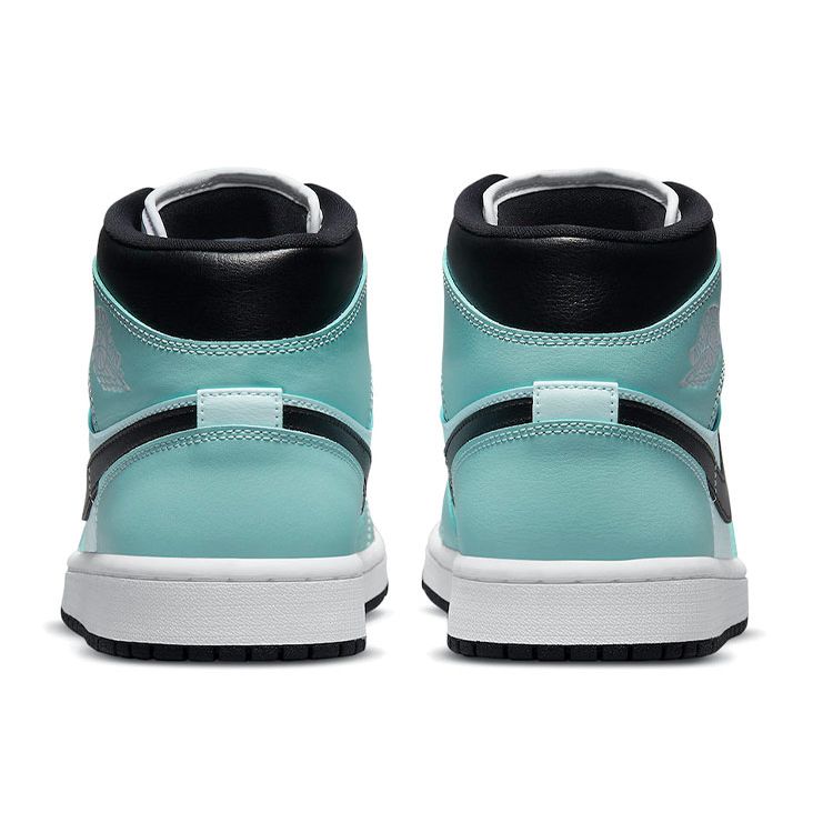 Air Jordan 1 Mid Aqua Черные женские кроссовки Синие BQ6472-300