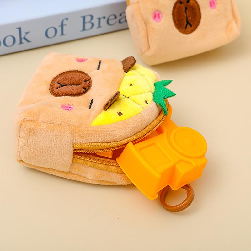 Kawaii Capybara плюшевый брелок мультфильм мини-кошелек для монет автомобиль школьная сумка кулон популярный модный милый подарок