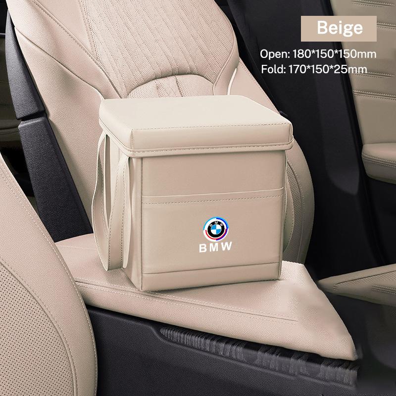 Multi-use Foldable Car Folding Trash Can Auto Garbage Bin Portable Storage Box For BMW 50th Anniversary 3 5 7 series E83 F16 E70 FY6