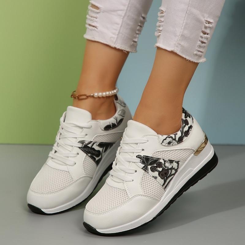 Год платформа спорт шнуровка женские новые туфли одиночные туфли повседневные большой размер спорт повседневный весна и лето