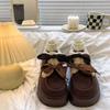 Модные хлопковые шлепанцы Birkenstock из бархата для женского сезонного высококлассного образа, простые теплые хлопковые туфли на толстой подошве для женщин