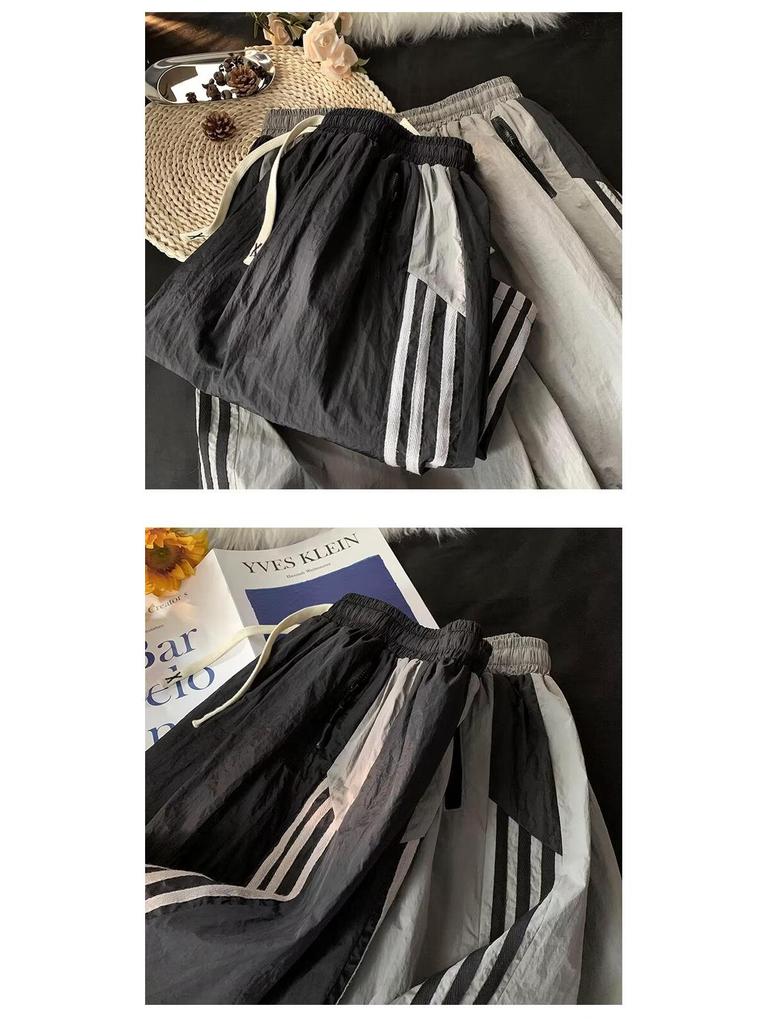 Мужские летние шорты в полоску в стиле ретро, быстросохнущие, для повседневной носки, трендовые