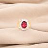 Pink Rubellite Gemstone 925 Sterling Silver Jewelry Ring For Anniversary Gift RR-61-14