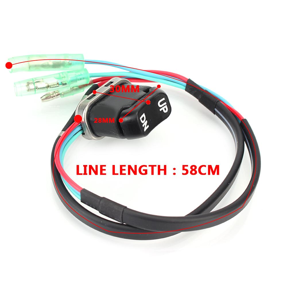 Tilt Switch Outboard Remote Controller Car Push Button Switch For  4 Stroke Motor Marine Ship Accessories