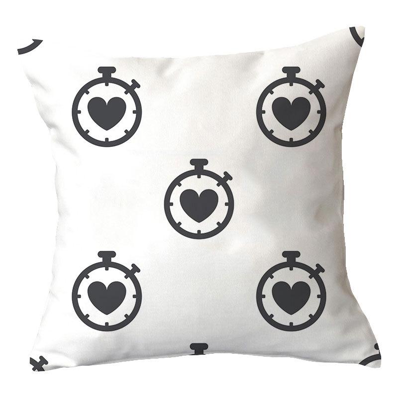 Simple New Square Geometric Plush Pillowcase Home Fabric Sofa Pillow Cushion Cover