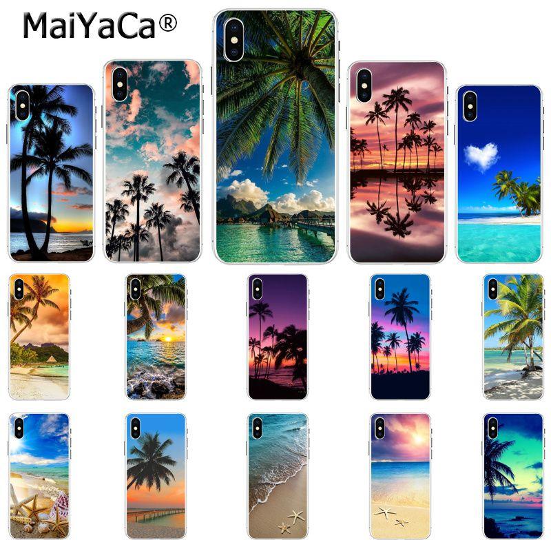 Чехол MaiYaCa The Sea Waves Beach Spray Ocean Island для iPhone 13 SE 2020 11 pro 8 7 66S Plus X 5S SE XR XS XS MAX