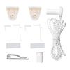 Venetian Blinds Sun BlockingsCurtains Roller Blind Shutter Control Head Controller Beaded Chain Mounting Bracket 9 Pack
