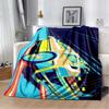 Classic Movie Back To The Future Flannel Throw Blanket Cartoon Blankets Sofa Cover Travel Camping Living Room Bedroom Decoration