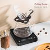 Digital Coffee Scale, Kitchen Scale, 0.1g Increments, 3kg, Timer Function, Auto-Off, IPX4 Waterproof, Heat Resistant, USB Rechargeable, Type-C, Tare F