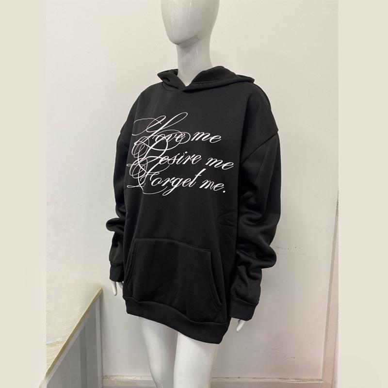 Европейский и американский уличный тренд Y2K, ретро-худи с длинным рукавом и принтом