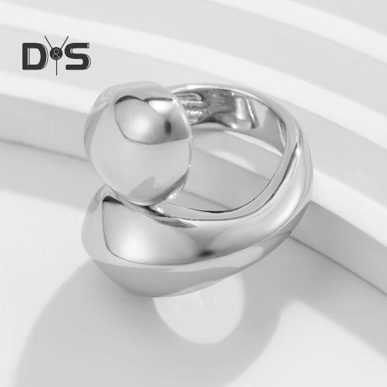 Женское кольцо в стиле хип-хоп, крупное, нестандартное, глянцевое, витое кольцо, каплевидное, сплавное, плиссированное кольцо, модные аксессуары