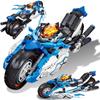 Technical MOC Speed Racing Future Motorcycle Building Blocks City Motorbike Locomotive Modular Bricks Model Toy For Children