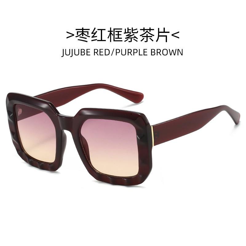 New square women's sunglasses European and American street shot women's sunglasses women's fashion sunglasses sunglasses