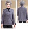 Elderly Women Autumn Jacket Loose Fit Fashionable Grandma and Mom Spring Fall Top Comfort Wear