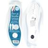Memory Foam Insoles - White - Cuttable Size 35 To 47 - Unmatched Comfort - Instructions Included