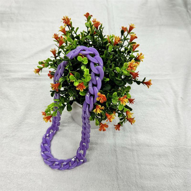 Color chain free matching hat decorative belt DIY clothing belt hat ring hat belt accessory belt acrylic