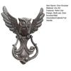 yangyizhi Vintage Cast Iron Owl Door Knocker, Wrought Hollow Carved Wall Decor, Thickened Rustproof Cabinet Pull Handle, Pre-Drilled Holes for Gate &