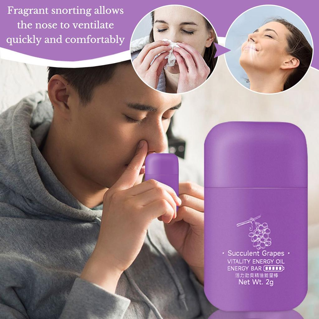 Vitality Power Essentialy Oil Energy Bar Sleepy Driving Назальные ингаляции Охлаждающее масло Dualy Hole Носовой проход