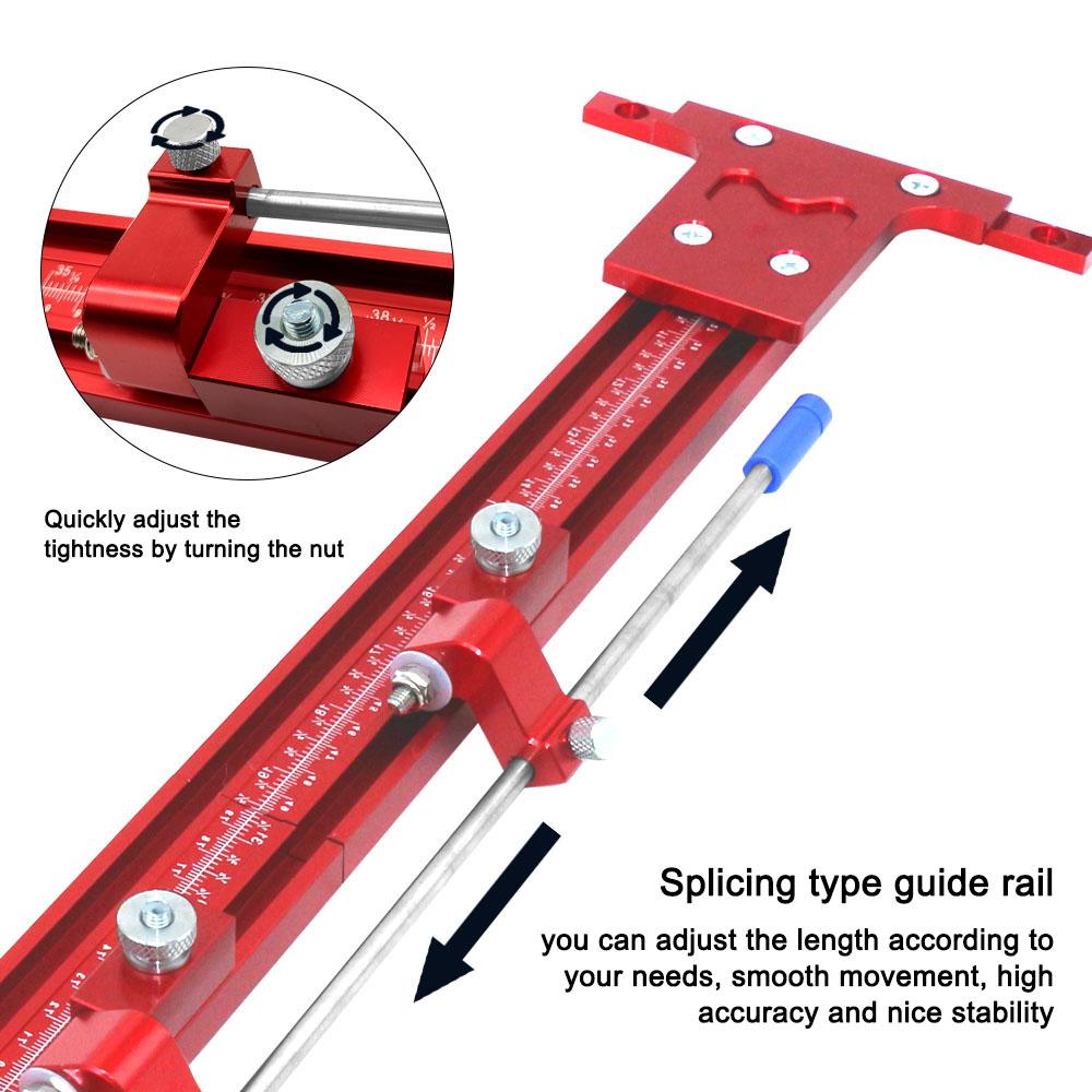 Woodworking Parallel Guide Rail System Electric Circular Saw Track Engraving Machine Slotting Parallel Sliding Rail