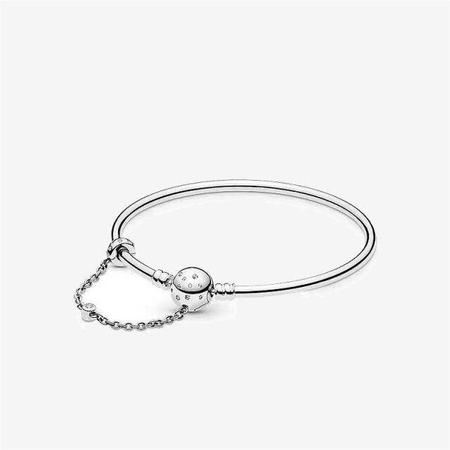 Classic Brilliant Heart and Snake Bracelet Women Bracelet DIY Jewelry Holiday Gift Jewelry