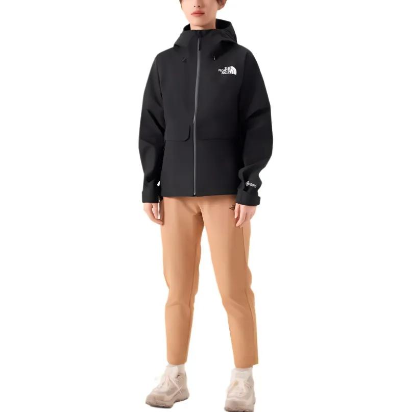 THE NORTH FACE Urban Exploration Windbreaker Jackets Women's Black Hooded Moderate (Unisex) Windbreaker Jackets NF0A87U6 JK3