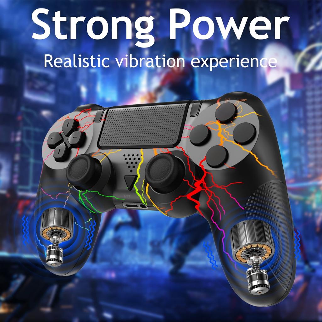 Беспроводной контроллер для PS4 с RGB-подсветкой, дистанционный игровой джойстик, совместимый с PlayStation 4/PS4 Slim/PS4 Pro/ПК
