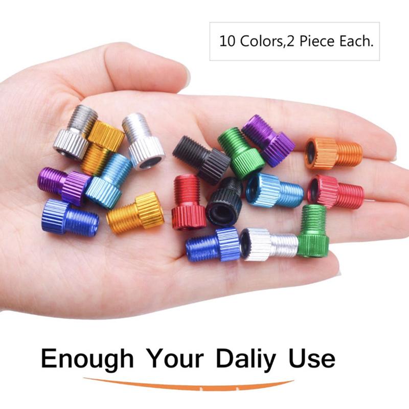 6 шт. алюминиевый велосипедный клапан Presta к конвертеру Шредера автомобильный адаптер клапана