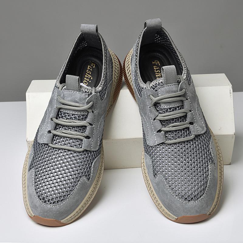 Дизайнерская брендовая мужская сетчатая обувь, дышащая мужская повседневная обувь с отверстиями, пляжная обувь, походная обувь для активного отдыха, мужская спортивная обувь
