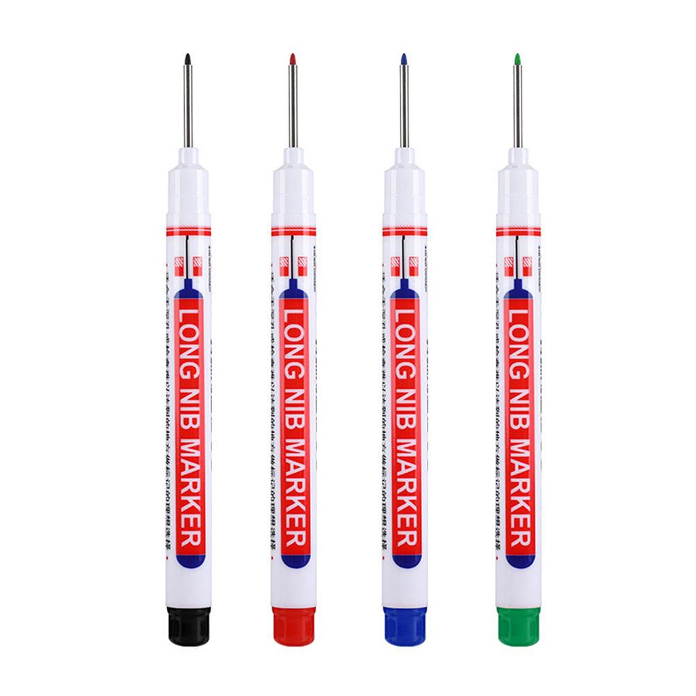 Long Head Marker Woodworking Glass Multi-purpose Deep Hole Marker Pen Decor KTY